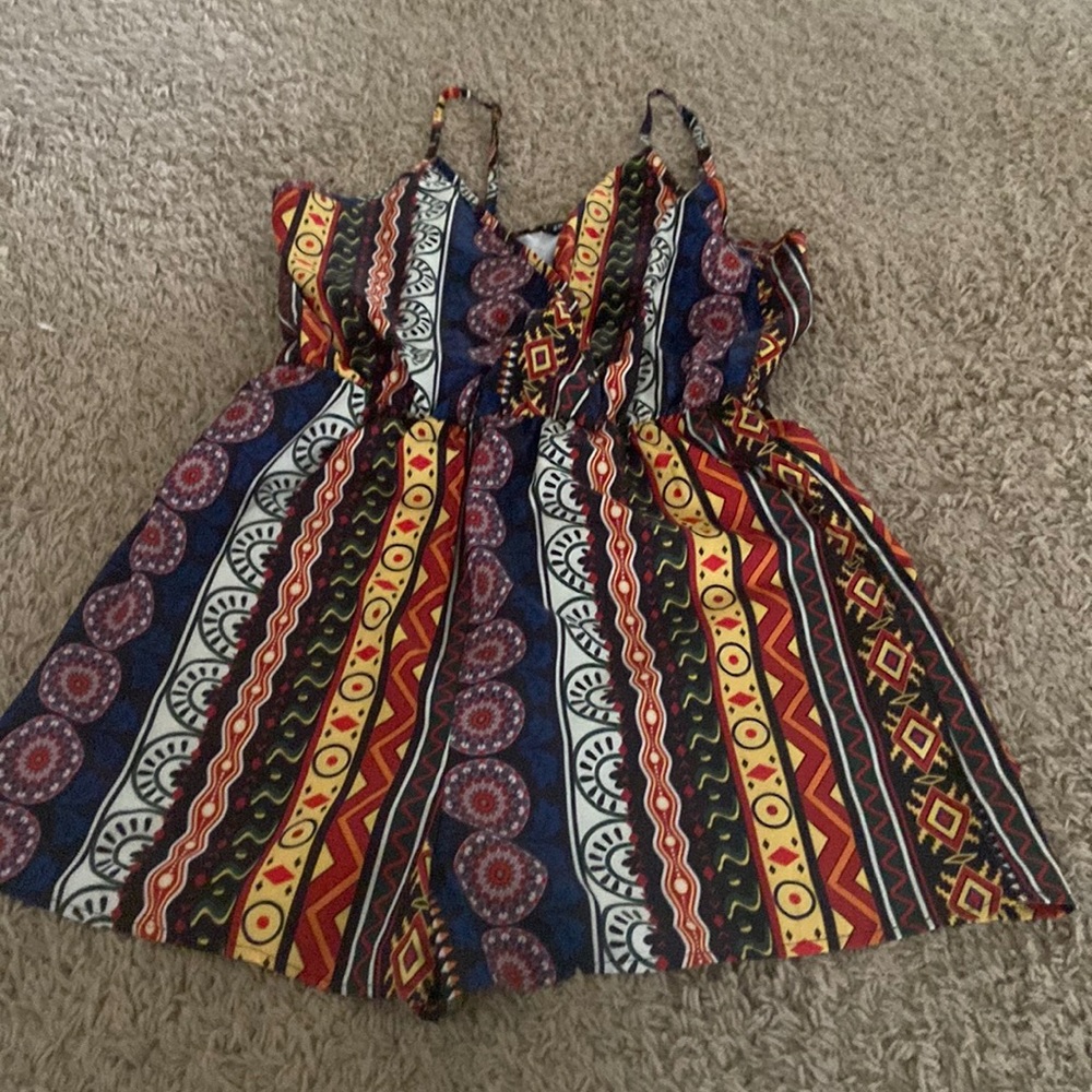 Multi colored romper